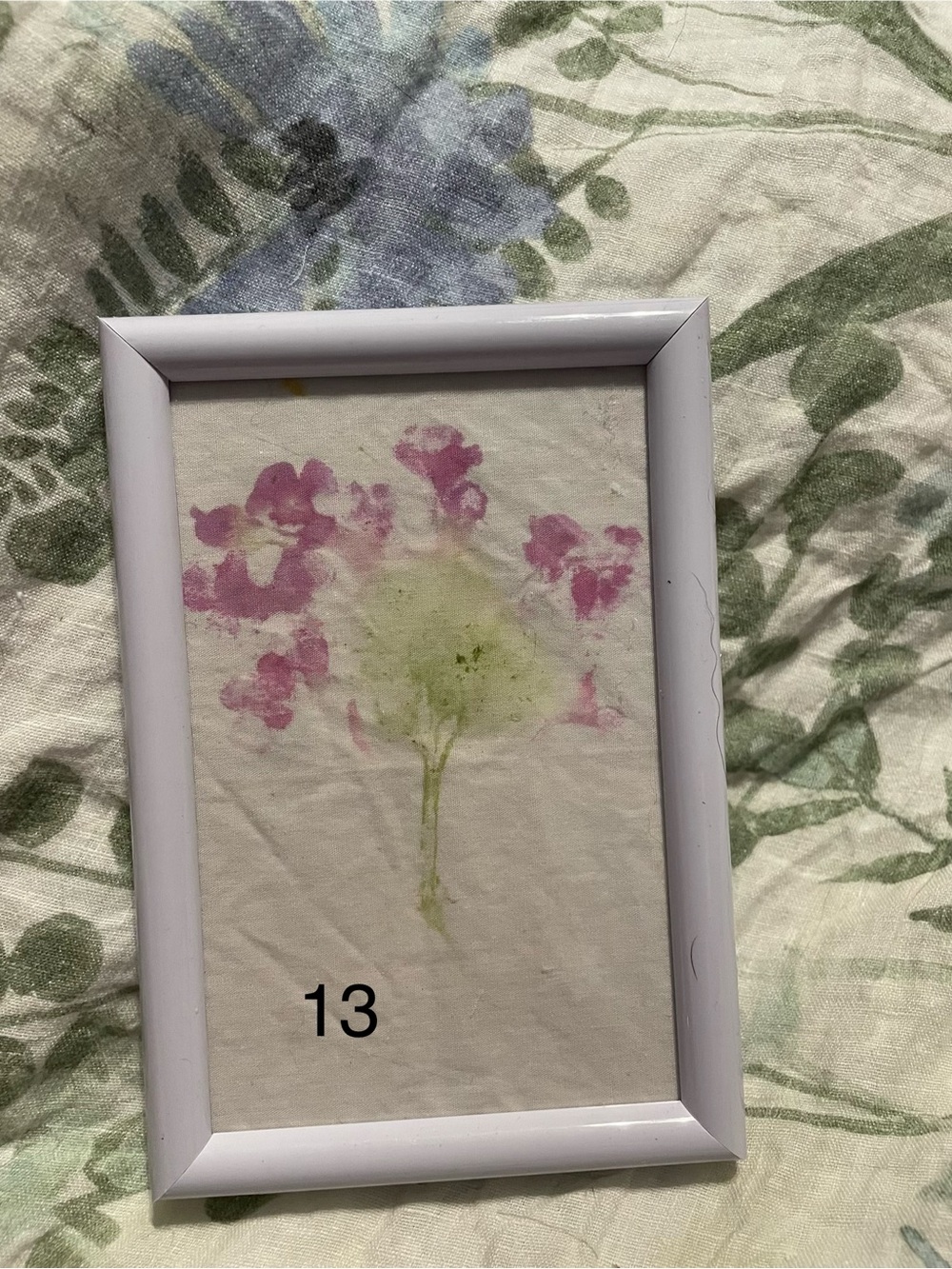 Floral dye handmade art print  #13 - Picture 1 of 1
